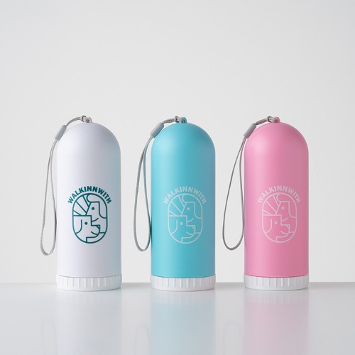Walkinnwith button-type water bottle for walking pets 280ml